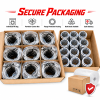 Kit de collier de serrage en V de 3 pouces (76 mm) en acier inoxydable 304 pour échappement turbo et raccord de tuyau de descente à souder