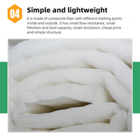 Elemen Filter Pra-Air Efisiensi Tinggi: Media Filter Cat Berbahan Fiberglass Berbasis Kapas untuk Filter Kantong HVAC