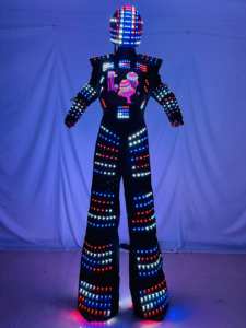 LED Full Color Robot Costume Stilt Walker Robot Suit Kryoman <span class=keywords><strong>David</strong></span> <span class=keywords><strong>Guetta</strong></span> Future Clothing Celebration Party Show - Product Image 4