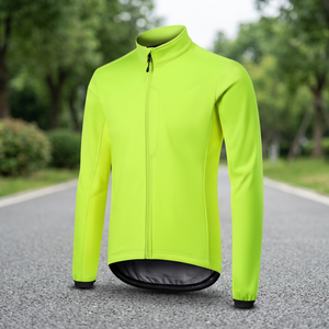WOSAWE <b>Men's</b> Adult Long-Sleeved Silk Screen Printed <b>Cycling</b> <b>Jacket</b> Breathable Windbreaker Jersey OEM Bicycle Clothing Spandex - Product Image 3