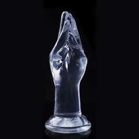 Forme de main fermée claire Super énorme Plug Anal Silicone clair énorme godemichet Anal pour hommes femmes