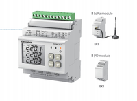 Precio de fábrica inalámbrico LoRa 868 Modbus-RTU 4 detección de temperatura medición histórica 16000 Uds Analizador de potencia de almacenamiento de datos
