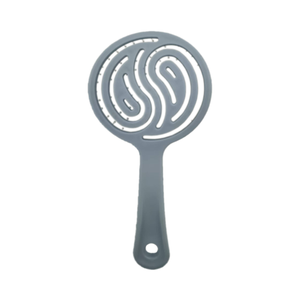 Cepillo de pelo con mango de silicona hueco al por mayor, cepillo de pelo con cerdas para mujer, cepillo de pelo con paleta de escape curvada, cepillo de pelo para desenredar - Product Image 2