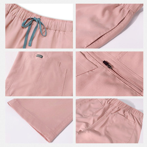 Divisa Medica per Ospedale Veterinario, Centro Maternità, Salone di Bellezza, Set Camice con Zip e Pantaloni - Product Image 6