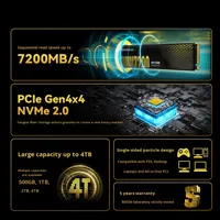 Hard Disk Internal Laptop Bi-win Baru 500GB 1TB 2TB 4TB M.2 NV Me NV7200 PCIe 4.0 Gen3 Kecepatan Baca/Tulis 6-10GB/s Tersedia