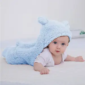 Baby Cute Items Newborn Plush Swaddle Blankets Soft Infant Girls Boys Clothes