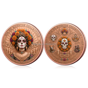 Moneda Conmemorativa <span class=keywords><strong>de</strong></span> Cobre 999 <span class=keywords><strong>de</strong></span> 5oz con Diseño <span class=keywords><strong>de</strong></span> <span class=keywords><strong>Esqueletos</strong></span> del Día <span class=keywords><strong>de</strong></span> Muertos Mexicano, Colección <span class=keywords><strong>de</strong></span> Impresiones <span class=keywords><strong>de</strong></span> Monedas, Venta al por Mayor <span class=keywords><strong>de</strong></span> Artesanía Metálica - Product Image 4