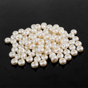 500g en vrac <span class=keywords><strong>8</strong></span>*13mm <span class=keywords><strong>coton</strong></span> givré <span class=keywords><strong>perle</strong></span> trou droit perles plates pour Bracelet boucles d'oreilles faisant dispersé à la main bricolage accessoires - Product Image 4