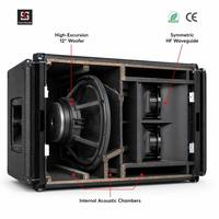 Lasesound LA-2 Enceinte Line Array Professionnelle Simple 12 Pouces 400W RMS 132dB SPL Max Système Audio Scène Certifié CE RoHS