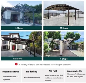 <span class=keywords><strong>Garage</strong></span> de stationnement double blanc robuste, style moderne, conception de rangement de voiture <span class=keywords><strong>amovible</strong></span> pour deux voitures - Product Image 3