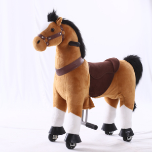 <span class=keywords><strong>Cavallo</strong></span> <span class=keywords><strong>a</strong></span> <span class=keywords><strong>Dondolo</strong></span> di Alta Qualità con Struttura in Metallo e Peluche, Capacità di Carico 60kg, per Bambini dai 5 ai 12 Anni - Product Image 1