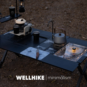 WELLHIKE New IGT Combination Table Portable Multifunctional Outdoor <strong>Camping</strong> <strong>Storage</strong> Table Foldable Two <strong>Units</strong> for Picnic - Product Image 3