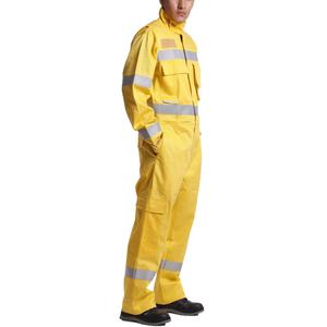 Overoles Ignífugos Antiestáticos Personalizados para Hombre EN11612 EN1149, Overoles Amarillos Ignífugos - Product Image 3