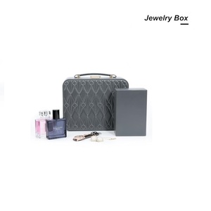 Large Capacity 2-Layer Stackable Travel Jewelry <b>Box</b> with Adjustable Dividers and Handle Designed for Organizing in Style - Product Image 2