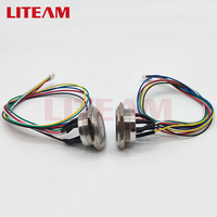 LTUS22F-10E/J/S 22mm momentané 1NO étanche RGB LED bouton-poussoir en métal illuminé corps court interrupteur à bouton-poussoir en acier inoxydable