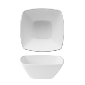 Cuenco de Vidrio Blanco Eclipse 14 × 14 cm Cuadrado Bormioli Rocco - Product Image 1