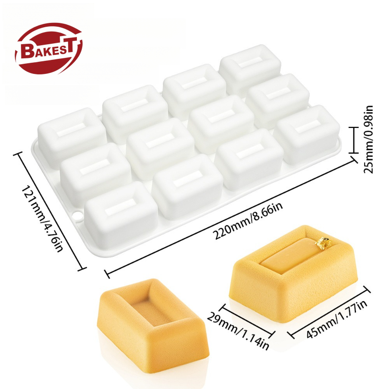 White 12 rectangles - small