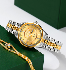 นาฬิกาควอตซ์ SKMEI 9264 สำหรับผู้หญิง ดีไซน์หรูหรา ตัวเรือนสแตนเลสสตีล กันน้ำ พร้อมดีไซน์โลหะผสม เครื่องญี่ปุ่น ทันสมัยและมีสไตล์ - Product Image 1