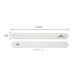 <span class=keywords><strong>Lime</strong></span> à ongles <span class=keywords><strong>double</strong></span> <span class=keywords><strong>face</strong></span> résistante à l'usure avec grain 80-240, 3 pièces, bande de ponçage gris givré - Product Image 6