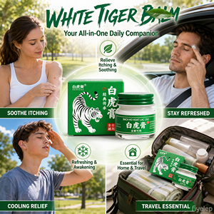 <span class=keywords><strong>Baume</strong></span> Herbal <span class=keywords><strong>Tigre</strong></span> <span class=keywords><strong>Blanc</strong></span> Multi-Usages QFSN 15G pour Soulagement <span class=keywords><strong>de</strong></span> la Douleur et Apaisement – Idéal Maison, Voyage et Soins en Extérieur - Product Image 1