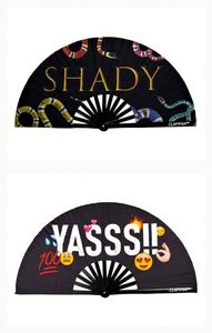Large Folding Hand Fan for Women Festivals Halloween Burlesque Rainbow Outfits Rave Accessories Decorative Pattern Souvenir Use - Product Image 6