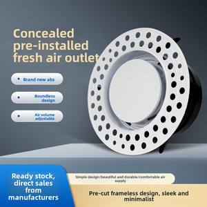 Современные пластиковые скрытые невидимые встроенные ультратонкие безрамные вентиляционные вытяжные вентиляционные отверстия с легкой установкой - Product Image 2