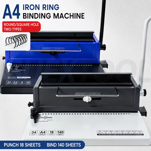 Double <b>Wire</b> <b>Binding</b> <b>Machine</b> A4 Manual Punch Binder 34-Hole Adjustable Paper <b>Binding</b> <b>Machine</b> for Office School Home - Product Image 2