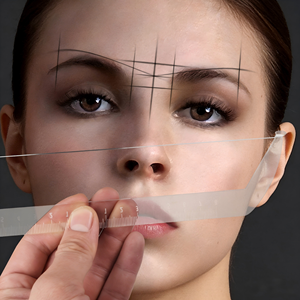 Regla de Mapeo de Cejas en Forma de Arco y Flecha, Herramienta de Medición para Tatuajes de Cejas, Accesorios Auxiliares para Dibujo de Maquillaje Permanente - Product Image 2