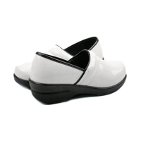 Sabots AEROCUSHION en Cuir Blanc PU pour Infirmières – Chaussures de Soin pour Femmes