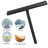 Limpiacristales de silicona negro de nuevo estilo para baño, accesorios de baño, limpiador de vidrio, escobilla para ducha, raspador de cristales para ventanas