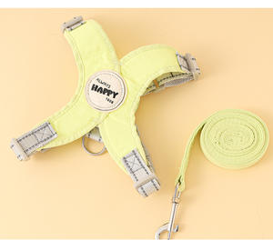 Mode Polyester Kattenhondenuitlaatlijn Kleine Hondenbenodigdheden Hondenriem Harnas Set 2 Delige Set - Product Image 6