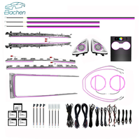 Kit d'éclairage d'ambiance LED pour Tesla Model 3/Y 2021+, 64 couleurs, gravure laser, éclairage intérieur de voiture, kit d'amélioration de l'éclairage