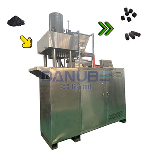 Prensa de briquetas hidráulica de control inteligente Maquinaria de polvo seco automatizada para la producción de carbón Shisha de alta velocidad - Product Image 1