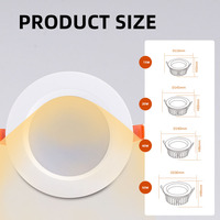Plâtre Anti-Éblouissement Double Downlight Rond 6W 30W Spot Led Spot Light