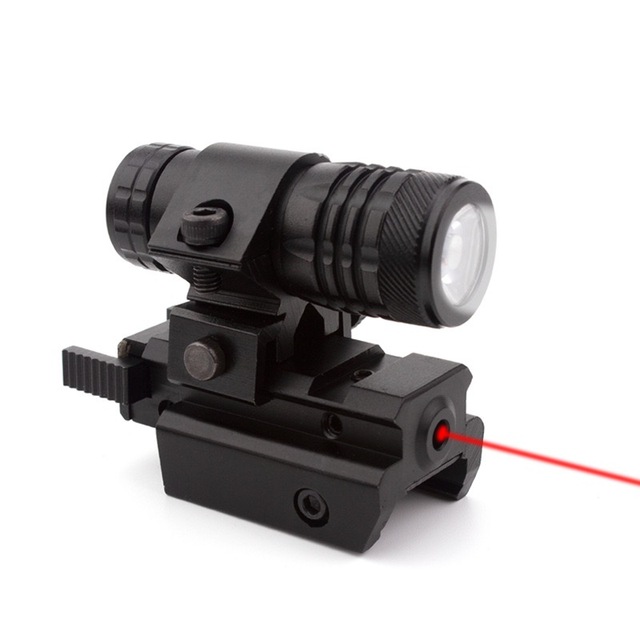Buzzard Tactical Torch Strong Light Flashlight Laser Pointer With Remote Mouse Tail Switch Suitable for 20MM and 11MM Mount Base
