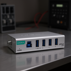 Hub USB Industrial Moxa UPort 204A de 4 Puertos con Indicador de Encendido - Product Image 3