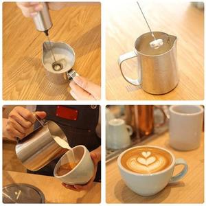 Batidor eléctrico de acero inoxidable para leche, café, oro, mezclador de espuma de mano, <span class=keywords><strong>Espumador</strong></span> recargable - Product Image 6
