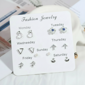 Vendita calda di tendenza stile minimalista coreano orecchini pendenti di cristallo per le donne gioielli di moda all'ingrosso - Product Image 2