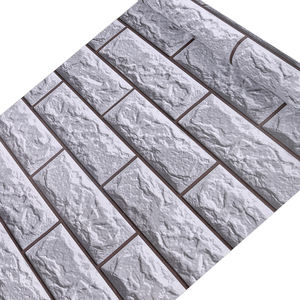 Papel tapiz de plástico 3d, pegatina de pared de roca falsa, papel tapiz de ladrillos blancos autoadhesivos de 45cm X 10 M - Product Image 5