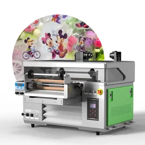 Wholesale DTF UV Printer 3 Printhead 2 In 1 All in One Printing and Crystal Sticker UV DTF Printer With Laminator