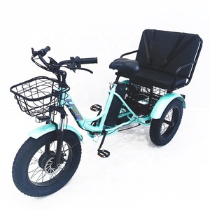 Triciclo plegable ruso de 48V con pedal de neumático grueso de 20 pulgadas, batería de litio eléctrica asistida, vehículo de tres ruedas para nieve - Product Image 2