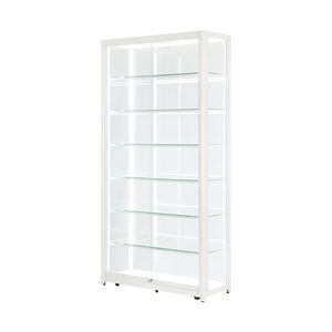 Vitrine murale en aluminium blanc <span class=keywords><strong>Fame</strong></span> Vitrine en verre pleine vision Vitrine pour <span class=keywords><strong>magasin</strong></span> de détail Vitrine en verre - Product Image 3