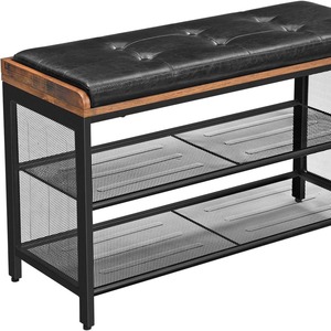 Banco para cambiar zapatos, ideal para el hogar, con almacenamiento para zapatos, tapicería suave, se puede sentar sobre él, banco tipo sofá, banco largo - Product Image 5
