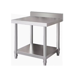 Bàn thép không gỉ thương mại 201/304 với backsplash-cấp thực phẩm, nhiệm vụ nặng nề cho nhà bếp Nhà hàng chuẩn bị - Product Image 5