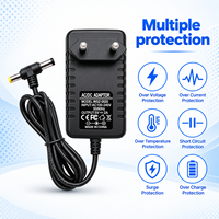 Adaptateurs secteur muraux à connecteur DC en T à angle droit 5V 2A 10W personnalisés pour décodeur, lecteur multimédia et haut-parleur intelligent