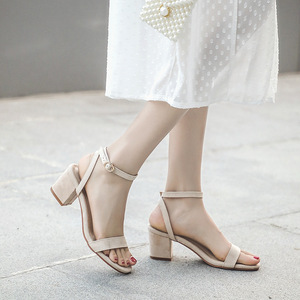 Eleganti Scarpe da Donna con Tacco Alto, Sandali con Tacco Medio a Blocco per Insegnanti, Calzature Casual da Lavoro e per il Tempo Libero - Product Image 5