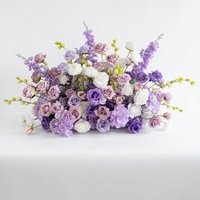 Orangefarbene und Rosa Blumen für Bühnendekoration, Florale Tischdekoration, Künstliche Blumenarrangements für Hochzeit und Babyparty-Hintergrund