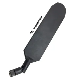 High Gain 5dBi 700-6000MHz Omnidirectional Wireless Foldable Paddle LTE 4G 5G Rubber Antenna