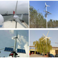 Turbine éolienne 500W 600W 800W 1000W 12V 24V générateur éolien 3/5 pales générateur éolienne avec contrôleur MPPT usage domestique