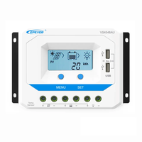 EPEVER VS4548AU 45A 12/24/36/48V Contrôleur intelligent DC à AC Contrôleur de charge solaire PWM avec écran LCD et port USB